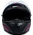 Capacete Para Moto FW3 Com Narigueira Modelo Gt2 Integral Cor Preto Com Rosa Resistente Tamanho 60 - Imagem 4