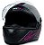 Capacete Para Moto FW3 Com Narigueira Modelo Gt2 Integral Cor Preto Com Rosa Resistente Tamanho 60 - Imagem 5