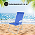 Kit 16 Cadeira Alta de Praia Azul + 8 Guarda-Sol Família Roxo 1,80m FPS 70 Praia Piscina Camping - Imagem 4