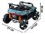 Carrinho Utv Elétrico Infantil 12v Azul Com Controle Remoto, Luz, Som, Entrada Usb E Velocidade De Até 5km/h - Imagem 2