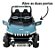 Carrinho Utv Elétrico Infantil 12v Azul Com Controle Remoto, Luz, Som, Entrada Usb E Velocidade De Até 5km/h - Imagem 4