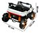 Carrinho Utv Elétrico Infantil 12v Branco Com Controle Remoto, Luz, Som, Entrada Usb E Velocidade De Até 5km/h - Imagem 2