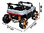 Carrinho Utv Elétrico Infantil 12v Cinza Com Controle Remoto, Luz, Som, Entrada Usb E Velocidade De Até 5km/h - Imagem 2