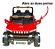Carrinho Utv Elétrico Infantil 12v Vermelho Com Controle Remoto, Luz, Som, Entrada Usb E Velocidade De Até 5km/h - Imagem 4