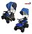 Mini Quadriciclo Elétrico Infantil 6v Azul Com Cobertura, Luz, Música, Guarda Corpo E Barra De Empurrar - Imagem 9