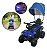 Mini Quadriciclo Elétrico Infantil 6v Azul Com Cobertura, Luz, Música, Guarda Corpo E Barra De Empurrar - Imagem 1