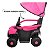 Mini Quadriciclo Elétrico Infantil 6v Rosa Com Cobertura, Luz, Música, Guarda Corpo E Barra De Empurrar - Imagem 8