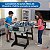 Mesa 4x1 Dobrável Bilhar Ping Pong Air Game E Pebolim Com Acessórios Completos E Diversão Para Toda Família - Imagem 9