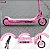 Patinete Elétrico Infantil Rosa 80w Para Crianças A Partir De 4 Anos Com Freio E Segurança - Imagem 3