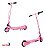 Patinete Elétrico Infantil Rosa 80w Para Crianças A Partir De 4 Anos Com Freio E Segurança - Imagem 9