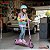 Patinete Elétrico Infantil Rosa 80w Para Crianças A Partir De 4 Anos Com Freio E Segurança - Imagem 7