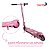 Patinete Elétrico Infantil Rosa 80w Para Crianças A Partir De 4 Anos Com Freio E Segurança - Imagem 8