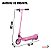 Patinete Elétrico Infantil Rosa 80w Para Crianças A Partir De 4 Anos Com Freio E Segurança - Imagem 2