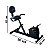 Bicicleta Ergométrica Horizontal Magnética Com Monitor Silenciosa suporta até 120kg 8 Cargas Assento Ajustavel Importway - Imagem 2