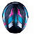 Capacete Fechado Asx City Start Moto Preto Turquesa Rosa Masculino Feminino Esportivo Tamanho 58/M com Viseira Cristal - Imagem 5