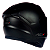 Capacete Fechado ASX City Solid Moto Preto/Grafite Masculino Feminino Esportivo Tamanho 64/XXL com Viseira Cristal - Imagem 3