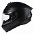 Capacete Fechado Asx Draken Solid Moto Preto Fosco Masculino Feminino Esportivo Tamanho 58 com Viseira Cristal - Imagem 1