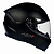 Capacete Fechado Asx Draken Solid Moto Preto Fosco Masculino Feminino Esportivo Tamanho 58 com Viseira Cristal - Imagem 3