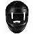 Capacete Fechado Asx Draken Solid Moto Preto Fosco Masculino Feminino Esportivo Tamanho 58 com Viseira Cristal - Imagem 2