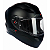 Capacete Fechado ASX City Solid Moto Preto/Grafite Masculino Feminino Esportivo Tamanho 56/58/60/62e64 c/Viseira Cristal - Imagem 2