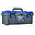 Maleta para Pesca 15L PBC Sabre Pesca Brasil Azul e Cinza Portátil Caixa Organizadora para Iscas e Acessórios com Estojo - Imagem 1