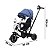 Triciclo Infantil Com Empurrador E Cobertura Azul Certificado Inmetro Ideal Para Passeios Seguros E Confortáveis - Imagem 2