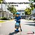 Patinete Elétrico Infantil 3 Rodas Com Mala Azul Para Crianças A Partir De 4 Anos Com Luz E Freio - Imagem 4