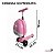 Patinete Elétrico Infantil 3 Rodas Com Mala Rosa Para Crianças A Partir De 4 Anos Com Luz E Freio - Imagem 2