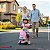 Patinete Elétrico Infantil 3 Rodas Com Mala Rosa Para Crianças A Partir De 4 Anos Com Luz E Freio - Imagem 10