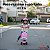 Patinete Elétrico Infantil 3 Rodas Com Mala Rosa Para Crianças A Partir De 4 Anos Com Luz E Freio - Imagem 4