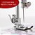 Máquina De Costura Elétrica Portátil Bivolt Com Mesa Extensora Com Pedal Luz Interna E 12 Pontos Para Costura - Imagem 6