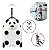 Mala Infantil Panda 3x1 Com Som Microfone E Blocos De Montar Com Rodinhas Recarregável Inmetro - Imagem 1