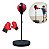 Bola De Reação De Boxe 105cm Com Base Ajustável E Luvas Para Treino Coordenação E Exercício - Imagem 1