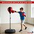 Bola De Reação De Boxe 105cm Com Base Ajustável E Luvas Para Treino Coordenação E Exercício - Imagem 3