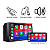 Kit Multimidia MP5 2DIN 7" Full Touch HT-3827CA CarPlay Android Auto Sem Fio BT USB SD AUX + Moldura Black Piano AP939 - Imagem 2