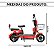 Bicicleta Elétrica 48v 500w Bateria Removível Alta Autonomia Velocidade 42kmh Alarme Chave Antifurto Bike Urbana Scooter Moto Vermelha - Imagem 2