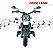 Mini Moto Elétrica Infantil Ducati Scrambler 12v Vermelha Luz Som Usb Duas Velocidades - Imagem 4
