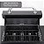 Churrasqueira A Gás 4 Queimadores 1 Lateral Preta Grill Inox Área Gourmet Churrasco Btu Alto Desempenho - Imagem 3