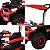 Quadriciclo Elétrico Infantil 6v Com Empurrador E Cobertura Luz Música Certificado Inmetro Vermelho - Imagem 8