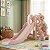 Playground Infantil 4x1 Escorregador Cesta Telescópio Rosa Ideal Para Crianças Com Diversão Completa - Imagem 9