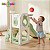 Playground Infantil 4x1 Escorregador Cesta Telescópio Verde Ideal Para Crianças Com Diversão Completa - Imagem 9