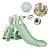 Playground Infantil 4x1 Escorregador Cesta Telescópio Verde Ideal Para Crianças Com Diversão Completa - Imagem 1