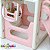 Playground Infantil 6x1 Parquinho Rosa Multifuncional Com Escorregador Cesta Telescópio Ponte Completo - Imagem 4