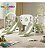 Playground Infantil 7x1 Parquinho Verde Multifuncional Com Escorregador Duplo Balanço Música Completo - Imagem 10