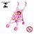Carrinho De Boneca Guarda Chuva Rosa Com Boneca Infantil Leve Dobrável Para Passeio E Diversão - Imagem 8