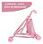 Carrinho De Boneca Guarda Chuva Rosa Com Boneca Infantil Leve Dobrável Para Passeio E Diversão - Imagem 4