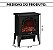 Aquecedor Elétrico Lareira 220v 2000w Retrô Com Efeito Chama 3d Decorativo E Aquecimento Rápido - Imagem 2