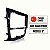 Moldura 9 Polegadas Acabamento Painel Vw Gol G5 Voyage Saveiro Cor Black Piano Expex - Imagem 2