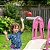 Playground 3 Em 1 Escorregador Balanço Basquete Rosa Infantil Importway Crianças 2 Anos - Imagem 6