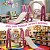 Playground 3 Em 1 Escorregador Balanço Basquete Rosa Infantil Importway Crianças 2 Anos - Imagem 3